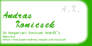 andras konicsek business card